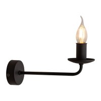Applique Rustique Métal Noir pour E27...