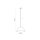 Suspension Blanc Métal Ø 33,5 cm Moderne et simple