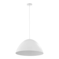 Suspension m&eacute;tal blanc &Oslash; 50 cm rond E27...