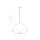 Suspension métal blanc Ø 50 cm rond E27 MIRANDA