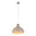 Lampe à suspendre métal bois Ø 34 cm Retro Beige E27