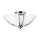 El&eacute;gant plafonnier VERVE blanc nickel bross&eacute;