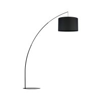 Luminaire arqué noir métal tissu 245 cm de...