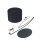 Luminaire arqué noir métal tissu 245 cm de haut XXL E27