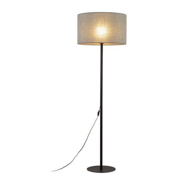 Lampadaire Gris Noir 159 cm petit E27 Moderne