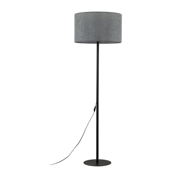 Lampadaire Gris Noir 159 cm petit E27 Moderne