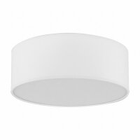 Plafonnier Blanc Tissu &Oslash; 45 cm rond...