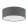 Plafonnier rond Gris Tissu Ø 45 cm Salon