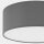Plafonnier rond Gris Tissu Ø 45 cm Salon