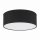 Plafonnier rond Ø 45 cm Noir tissu anti-éblouissant