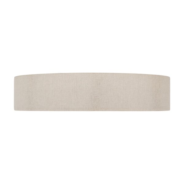 Deckenleuchte Stoffschirm rund Ø 60 cm flach Grau-Beige
