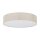 Deckenleuchte Stoffschirm rund Ø 60 cm flach Grau-Beige