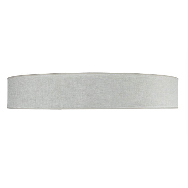 Grand plafonnier Tissu Lin Ø 78 cm rond Gris-Beige