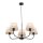 Lustre Moderne Métal Tissu Abat-jour 5 flammes E27