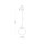 Lampe à suspendre en verre Abat-jour sphérique Ø 30 cm en or réglable