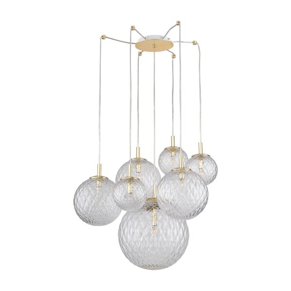 Suspension XXL réglable jusquà 2 m Abat-jour sphérique élégant
