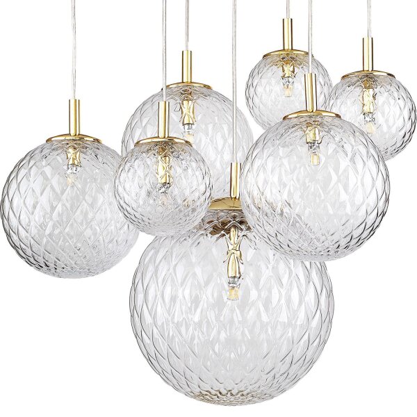 Suspension XXL réglable jusquà 2 m Abat-jour sphérique élégant