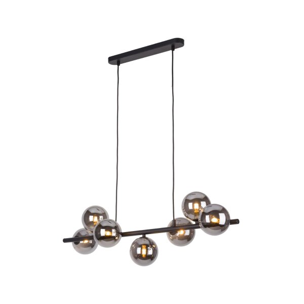 Suspension Noir Gris Verre Métal Moderne MIEKE