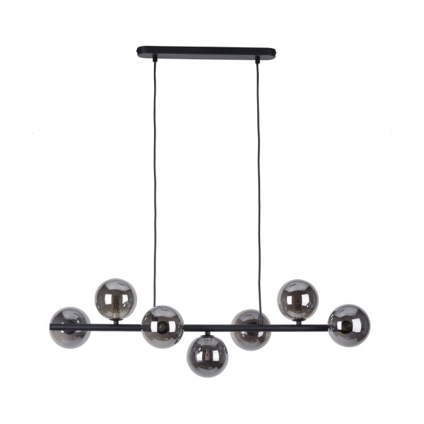 Suspension Noir Gris Verre Métal Moderne MIEKE