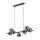 Suspension Noir Gris Verre Métal Moderne MIEKE