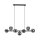 Suspension Noir Gris Verre Métal Moderne MIEKE