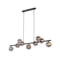 Lampe à suspendre verre métal largeur 116...