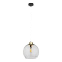 Suspension ronde en verre Ø 25 cm réglable...