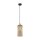 Lampe à suspendre verre Abat-jour Ø 14 cm brun or E27