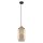 Lampe à suspendre verre Abat-jour Ø 14 cm brun or E27