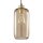 Lampe à suspendre verre Abat-jour Ø 14 cm brun or E27