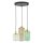 Lampe à suspendre table de salle à manger verre 3-flamme E27 élégante