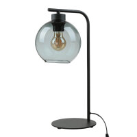Lampe de table en verre Boule Noir Gris Hauteur 46 cm...
