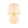 Lampe de chevet verre tissu 60 cm Classique E27 Ecru Beige