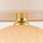Lampe de chevet verre tissu 60 cm Classique E27 Ecru Beige
