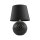 Lampe de table noire hauteur 60 cm verre tissu E27 DOLORES