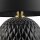Lampe de table noire hauteur 60 cm verre tissu E27 DOLORES