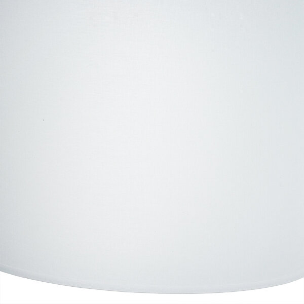 Lampe de table blanc argent grand 62 cm tissu verre E27