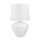 Lampe de table blanc argent grand 62 cm tissu verre E27