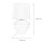 Lampe de table blanc argent grand 62 cm tissu verre E27