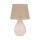 Lampe de table verre jute 67 cm de haut Ecru Marron E27 RIKA