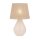 Lampe de table verre jute 67 cm de haut Ecru Marron E27 RIKA