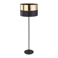 Lampadaire Tissu Métal 159 cm petit Moderne Noir Or
