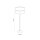 Lampadaire Tissu Métal 159 cm petit Moderne Noir Or