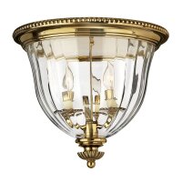 Plafonnier design verre laiton véritable...