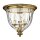 Plafonnier design verre laiton v&eacute;ritable &Oslash;37cm salon