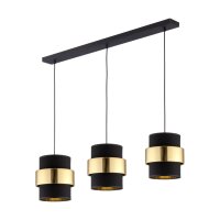 Lampe à suspendre tissu métal 3 flammes...
