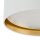 Plafonnier rond Ø 45 cm Blanc Or Abat-jour en tissu anti-éblouissement