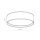 Plafonnier blanc or rond Ø 60 cm tissu confortable