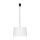 Suspension Tissu Ø 45 cm Blanc Réglable en hauteur Moderne