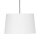 Suspension Tissu Ø 45 cm Blanc Réglable en hauteur Moderne